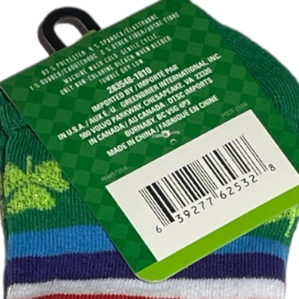 Saint Patrick’s Day Rainbow Ankle Socks Multi Colored